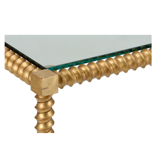 Chelsea House Twisted Console Brass