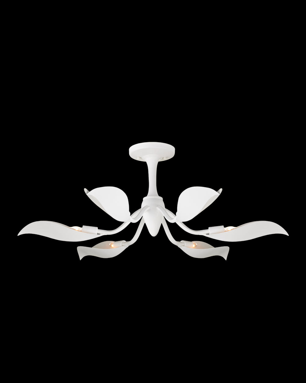 Currey & Company Snowflower Semi Flush Mount