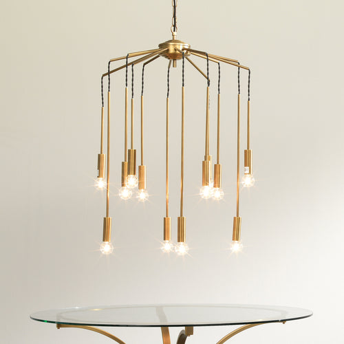 Jamie Young Cascade Pendant In Antique Brass