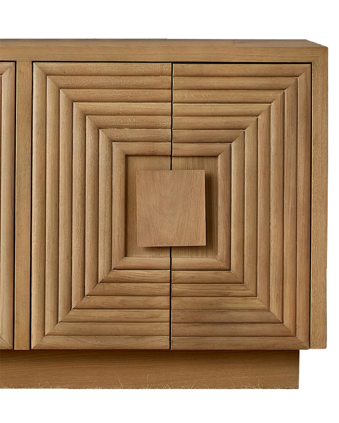 Currey and Company Morombe 84'' Wide Oak Wood Credenza