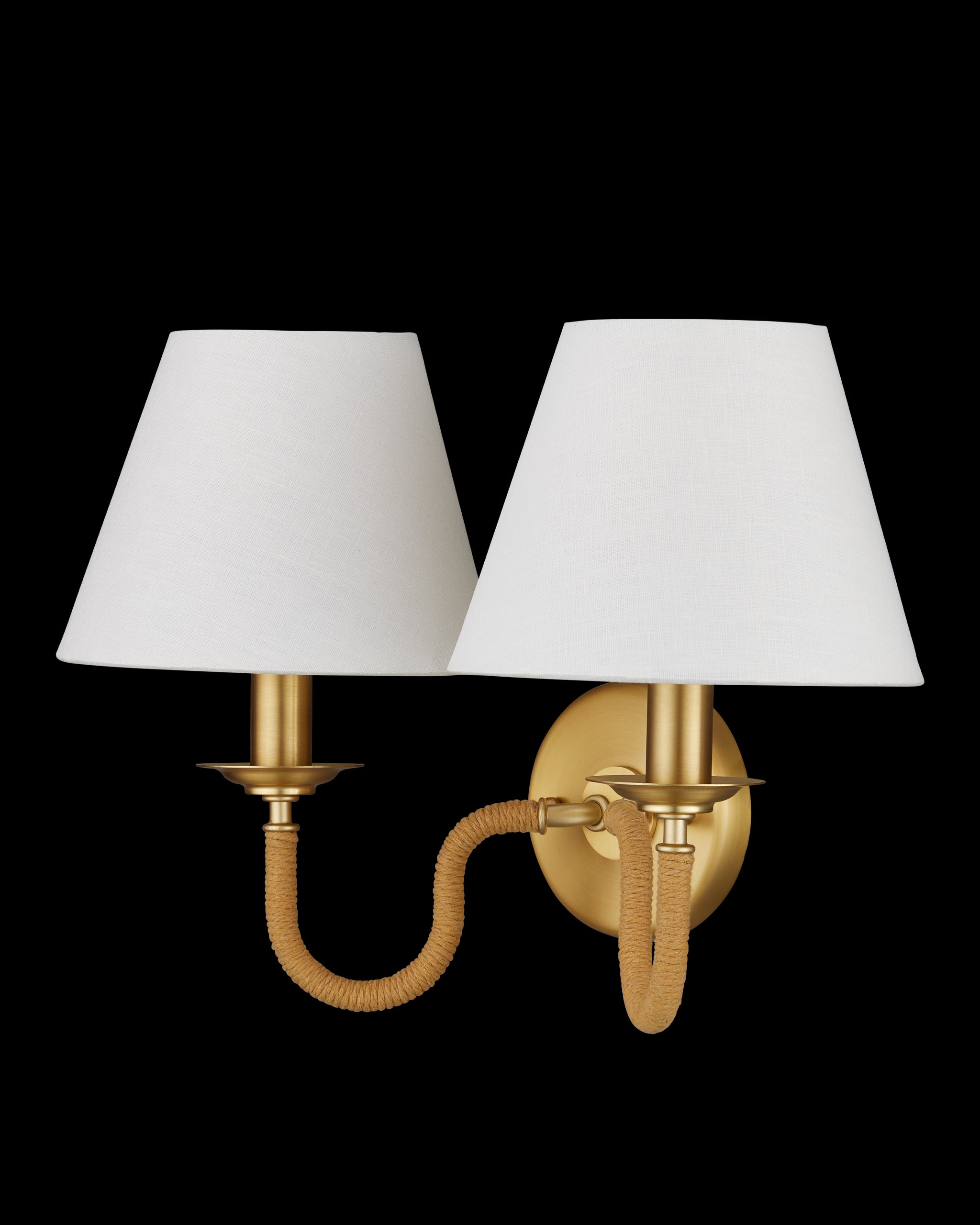 Currey & Company Adala Brass Wall Sconce