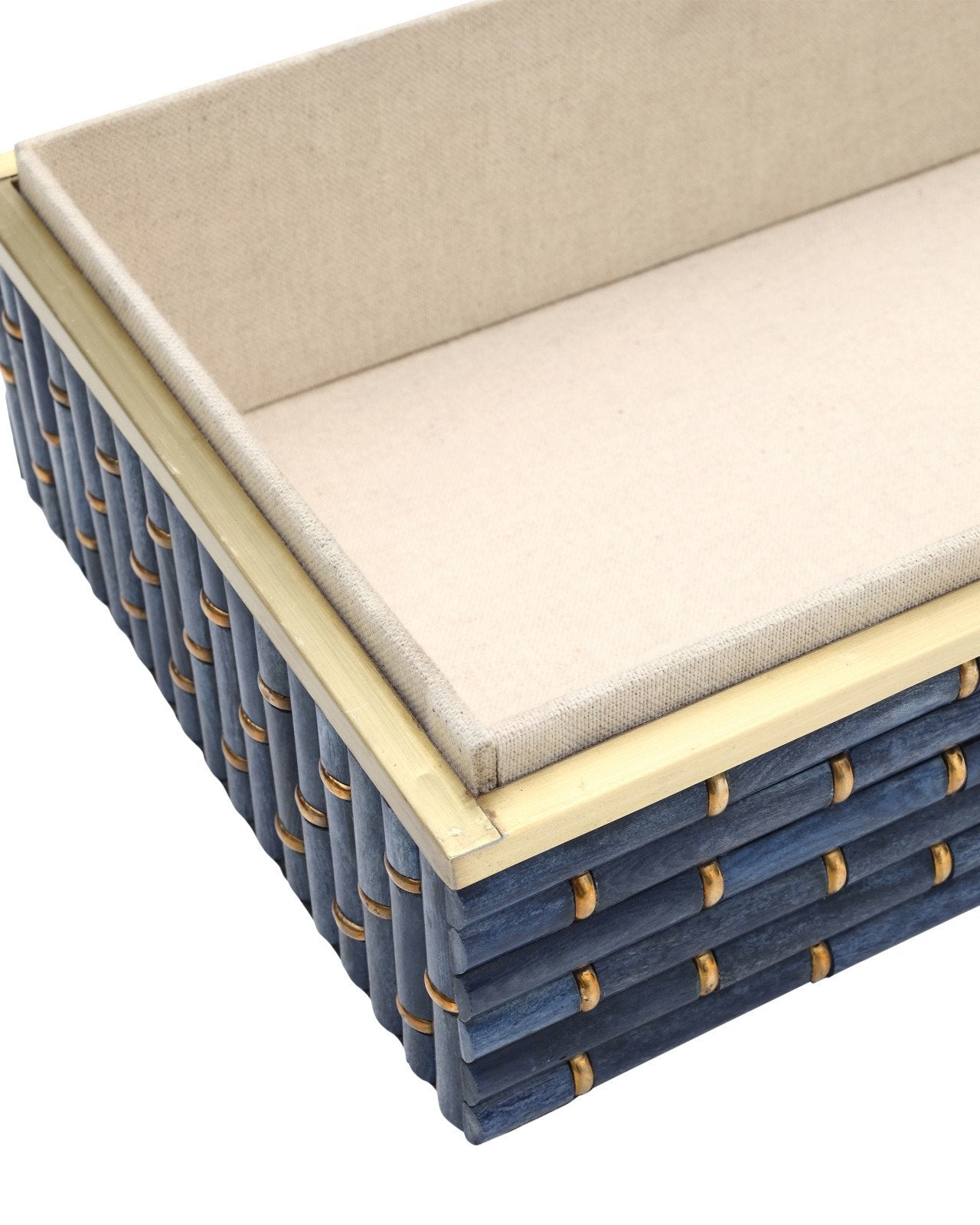 Currey & Company Midnight Bamboo 13" Decorative Box Set