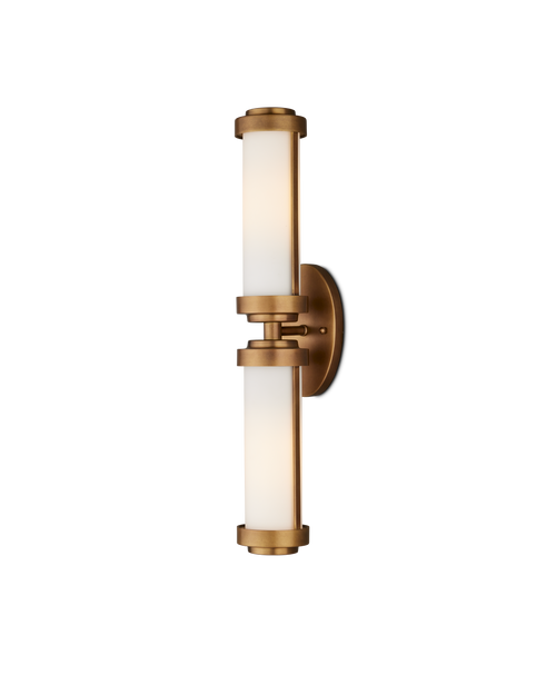 Currey & Company Bowland Brass Bath Wall Sconce