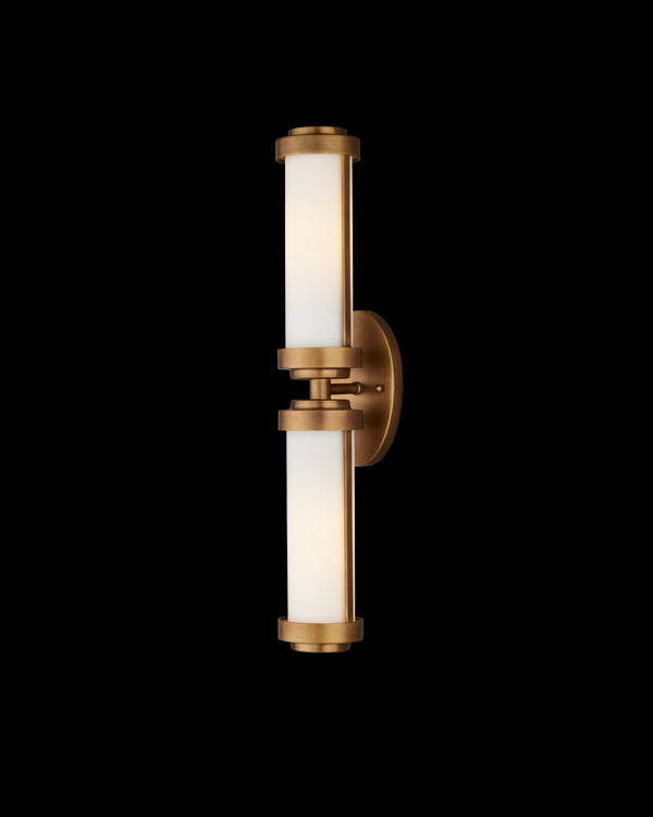 Currey & Company Bowland Brass Bath Wall Sconce