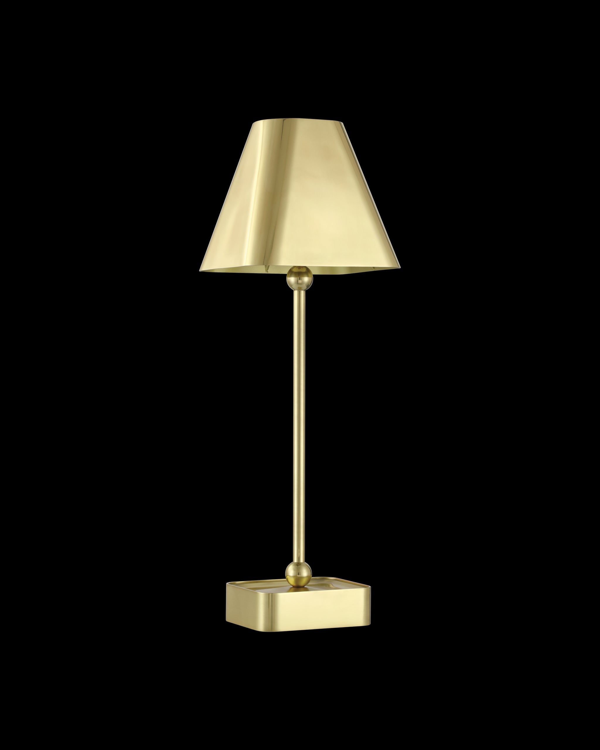 Currey & Company Gadabout Brass Cordless Table Lamp