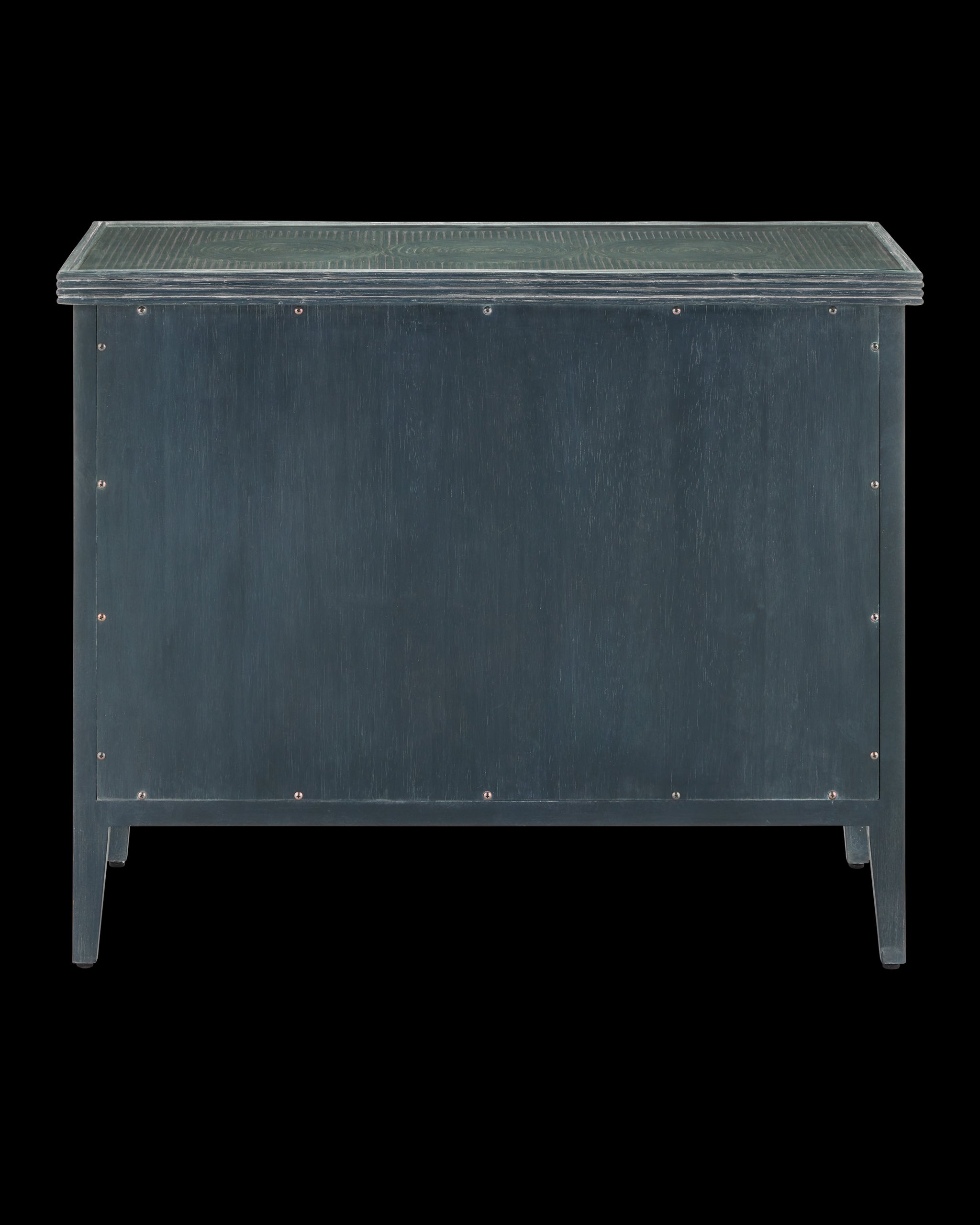 Currey & Company Santos Vintage Navy Large Chest