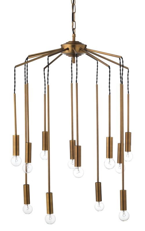 Jamie Young Cascade Pendant In Antique Brass