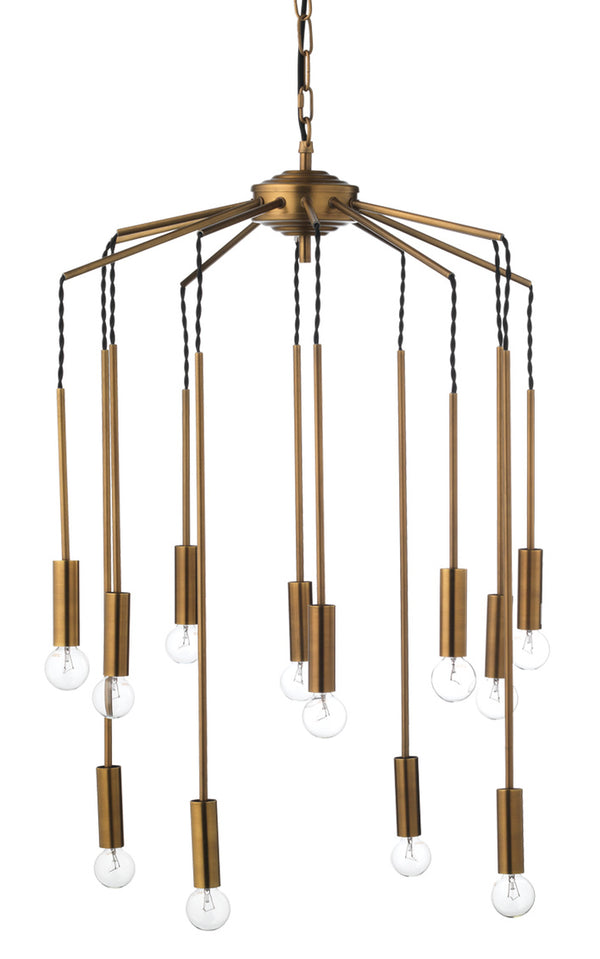 Jamie Young Cascade Pendant In Antique Brass