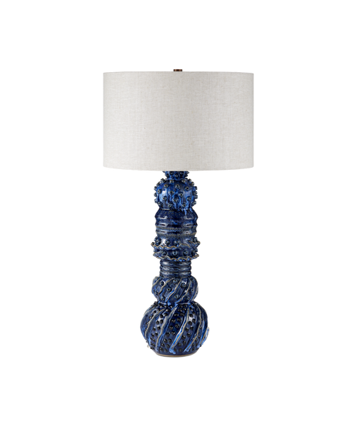 Currey & Company Undersea Dark Blue Table Lamp