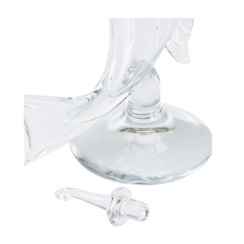 Chelsea House Hand Blown Fish Decanter