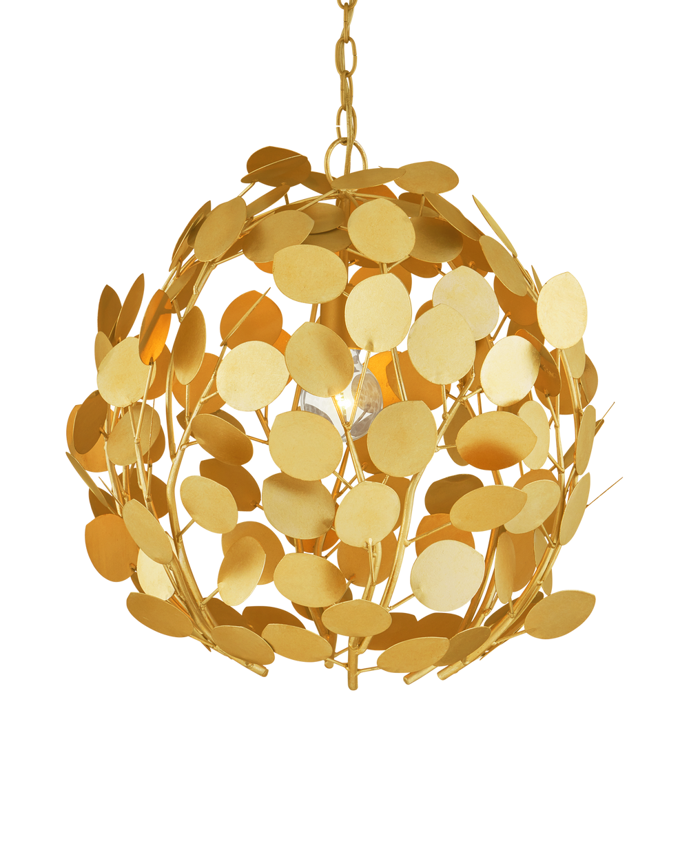 Currey & Company Lunaria Gold Orb Chandelier