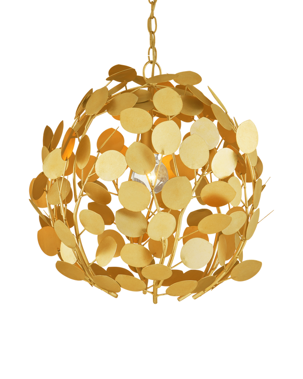 Currey & Company Lunaria Gold Orb Chandelier