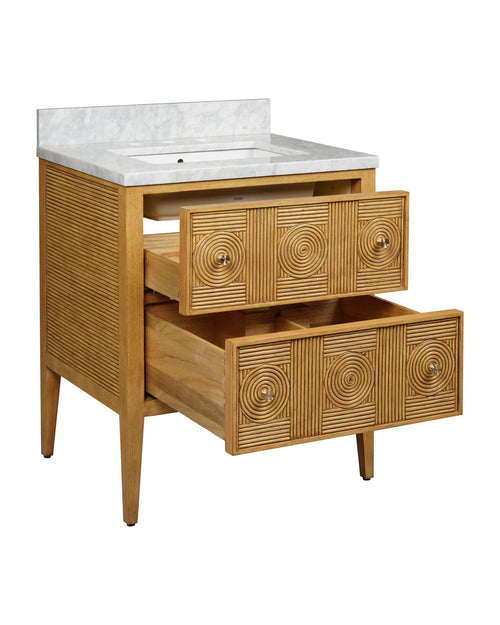 Currey and Company Santos 28" Bathroom Vanity