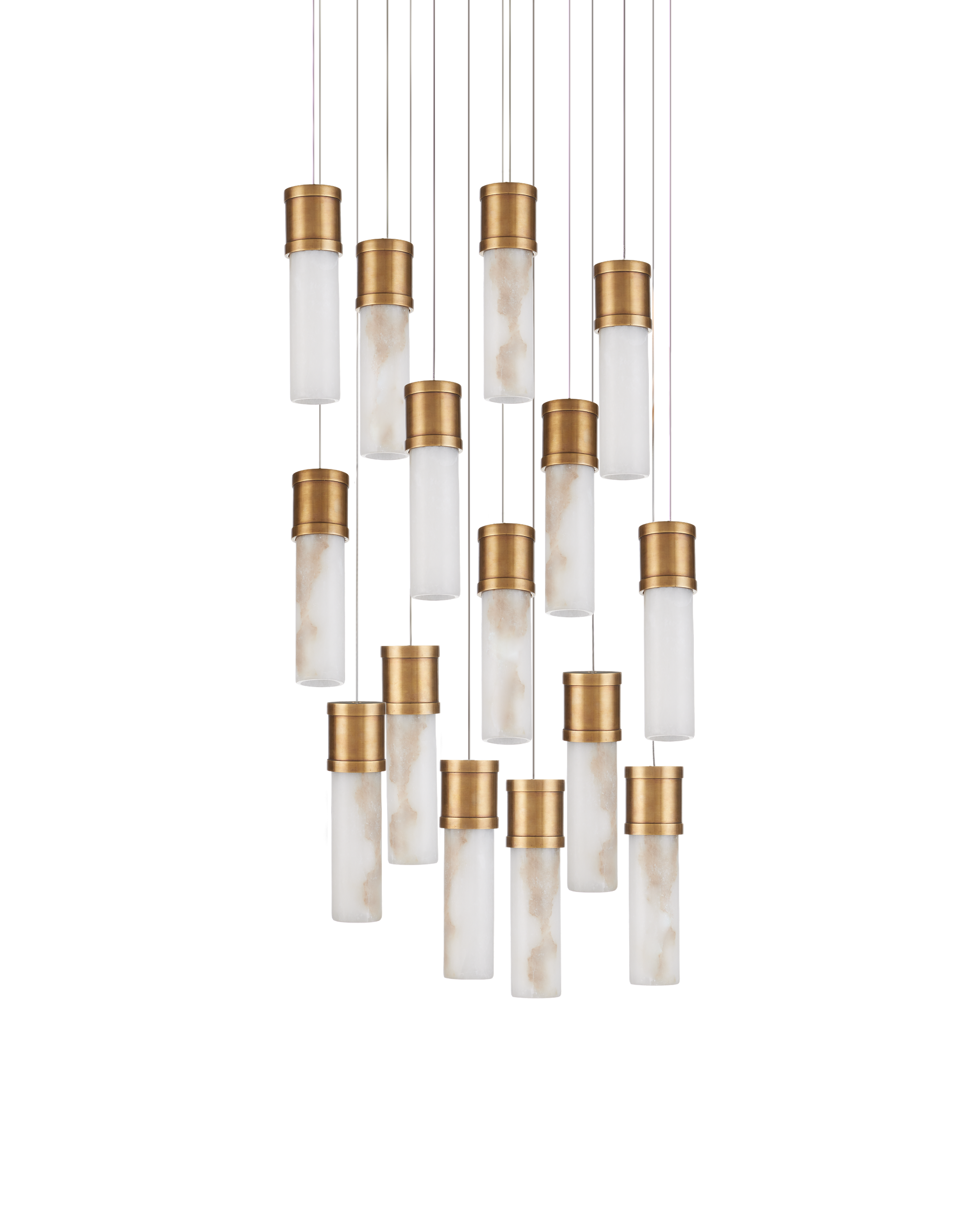Currey And Company Cannula 15 Light Multi Drop Pendant