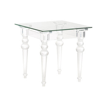 Chelsea House Acrylic & Glass Side Table
