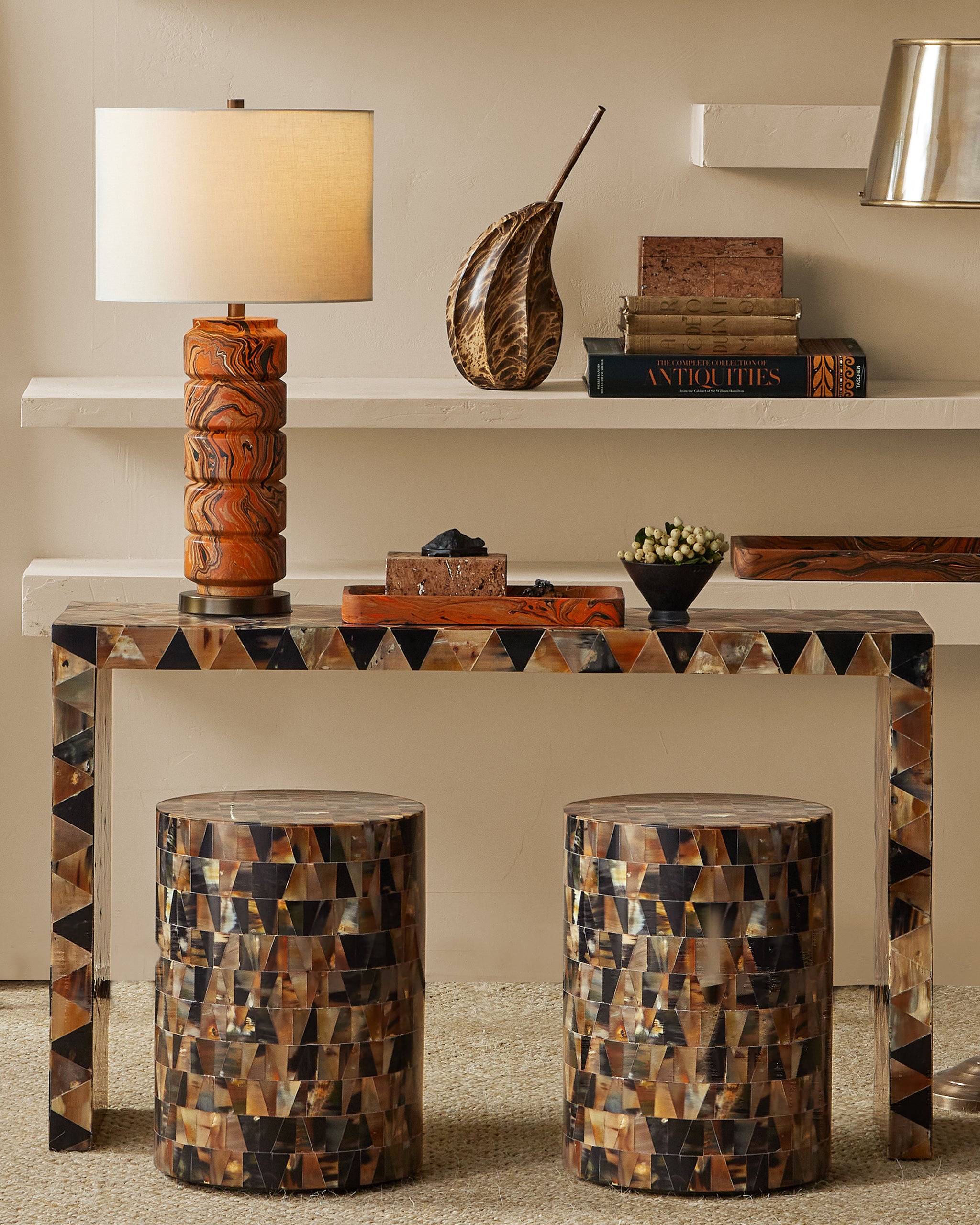 Currey & Company Brewster Accent Table