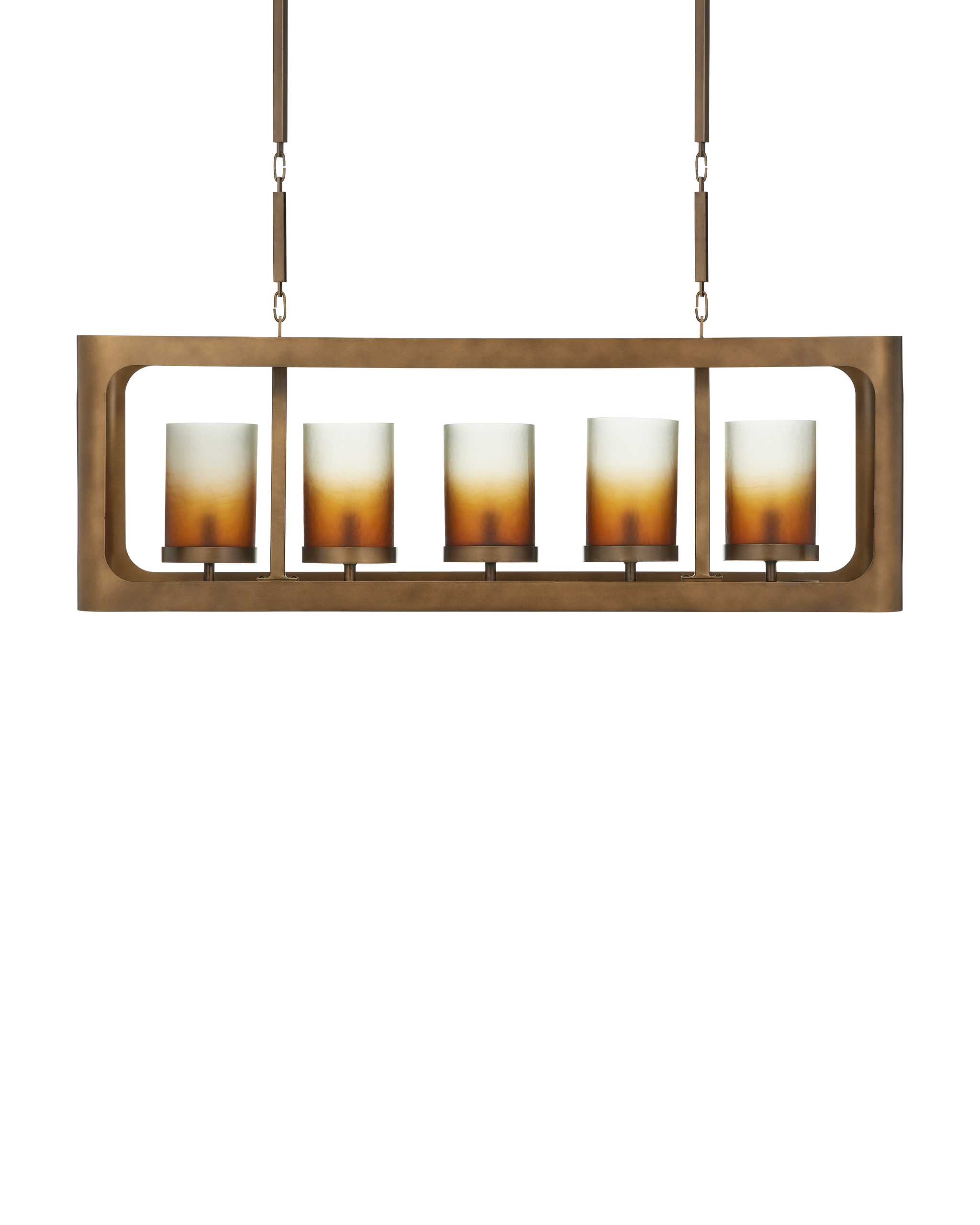 Currey & Company Tenebroso Rectangular Chandelier