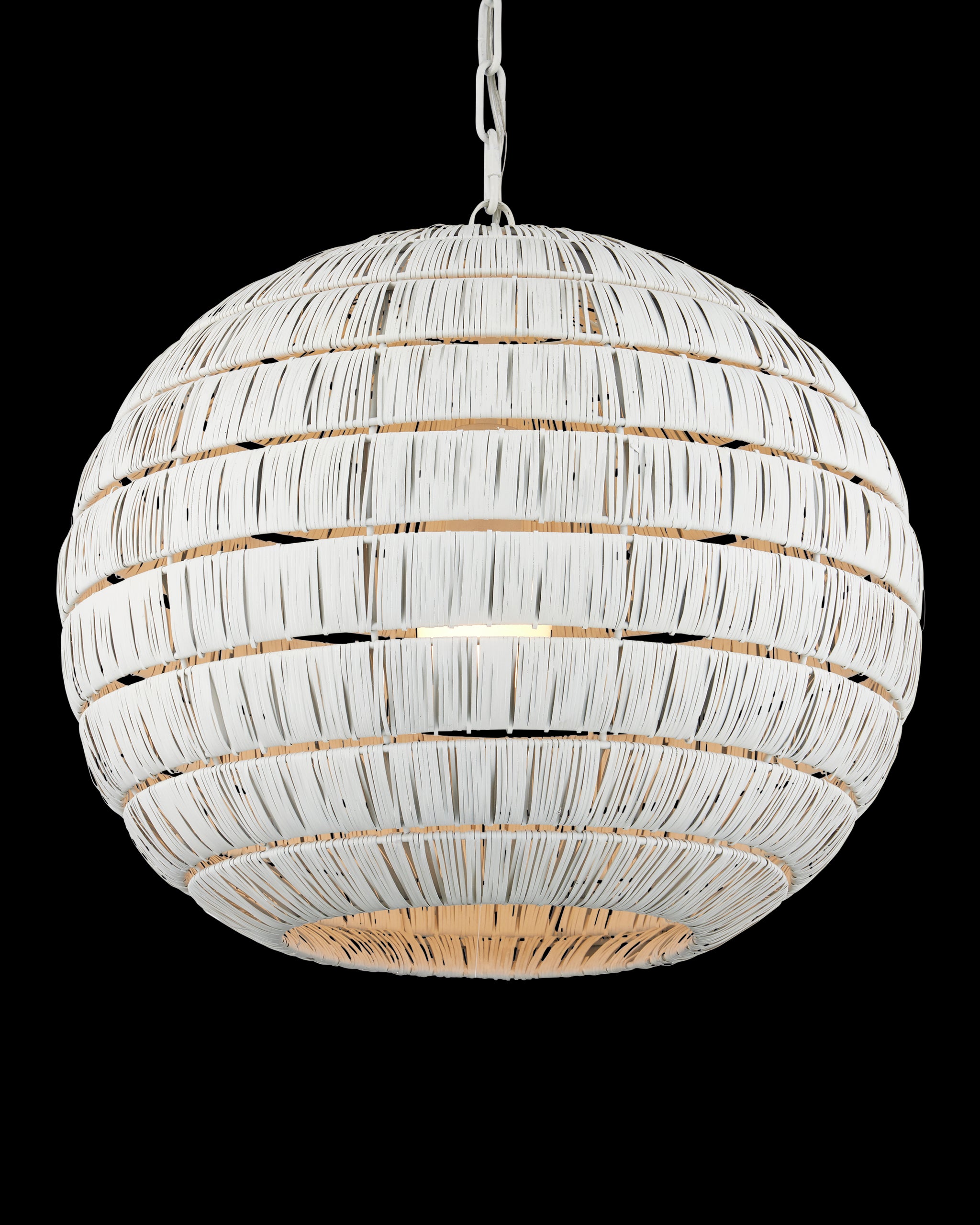 Currey & Company Panopolis White Pendant