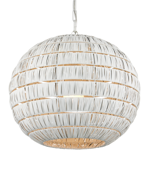 Currey & Company Panopolis White Pendant