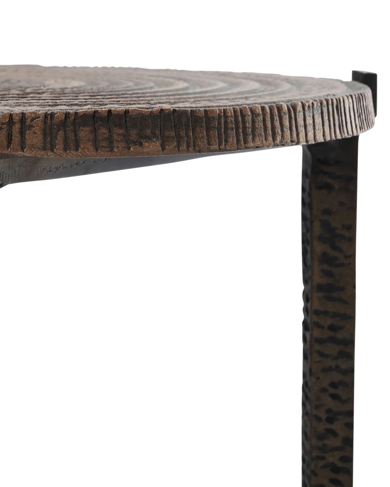 Currey & Company 22" Unity Cast Aluminum Accent Table