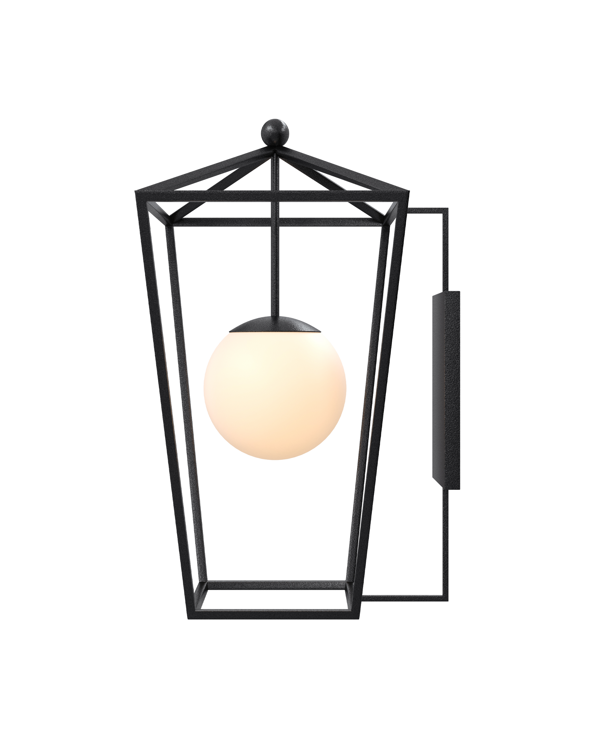 Currey And Company Denison Large Black Outdoor Wall Sconce