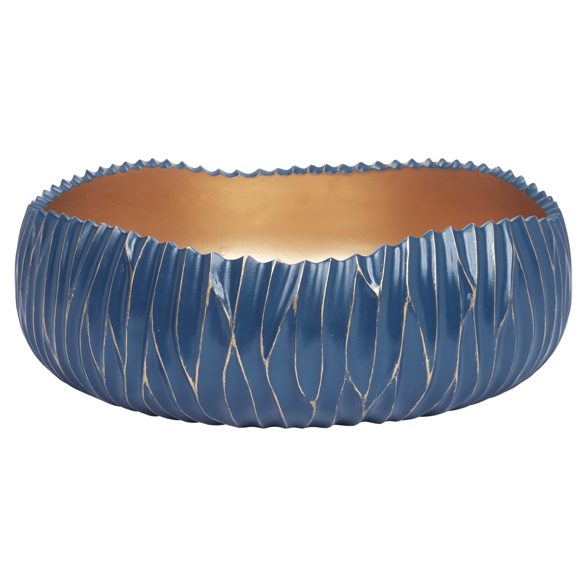 Dana Decorative Bowl with Gold Accents by Old World Designs