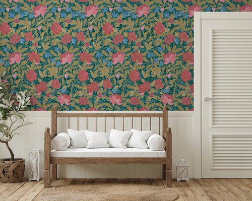 Paule Marrot Large Scale, Floral Bouquet Wallpaper