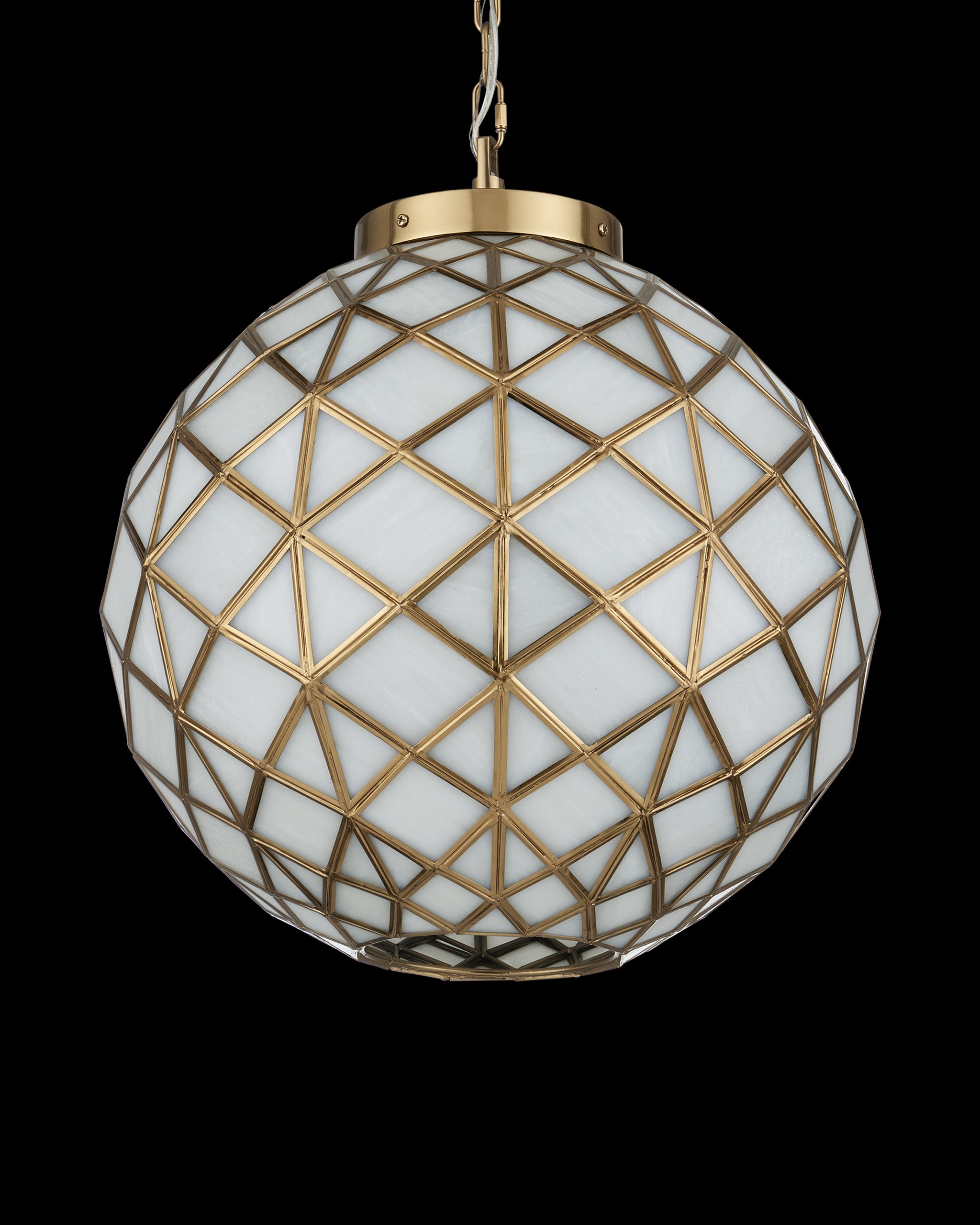 Currey & Company Polyhedron Small Pendant