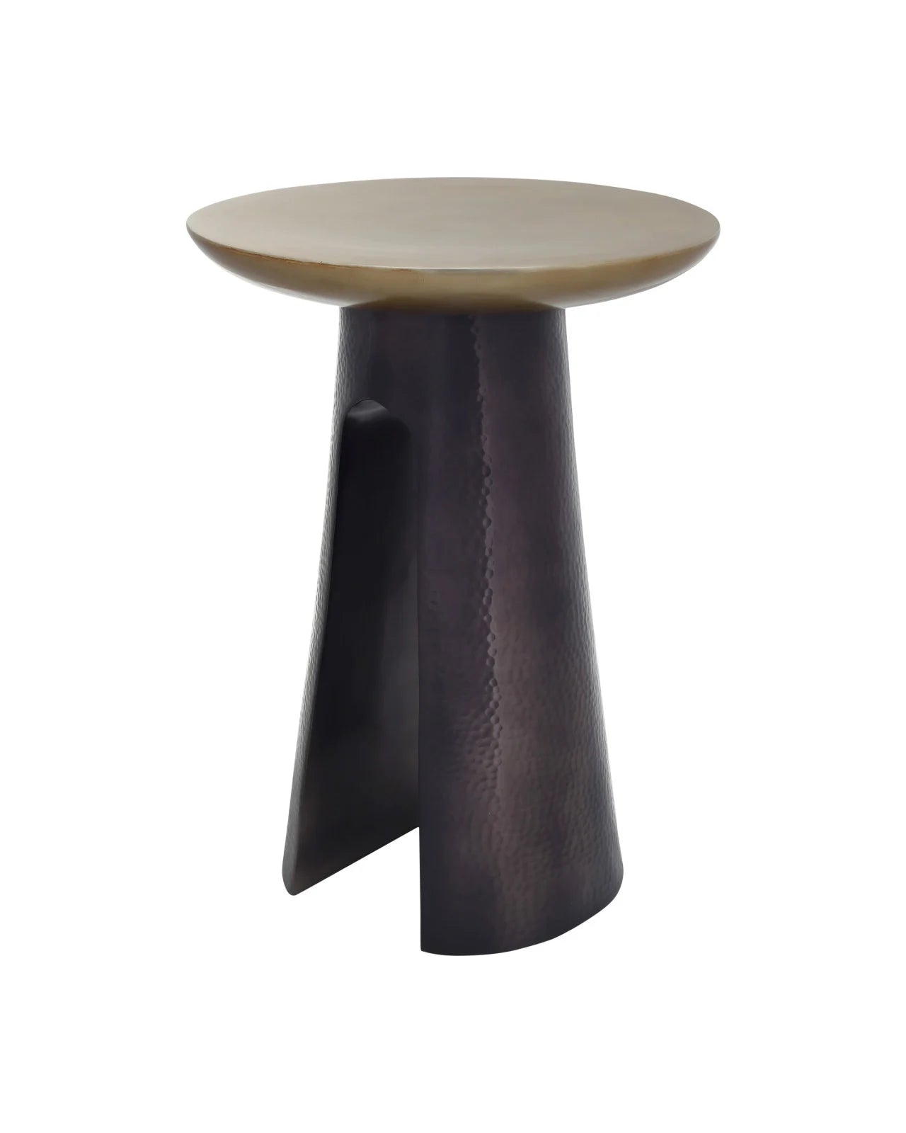 Currey & Company 21.5" Pince Cast Aluminum Accent Table