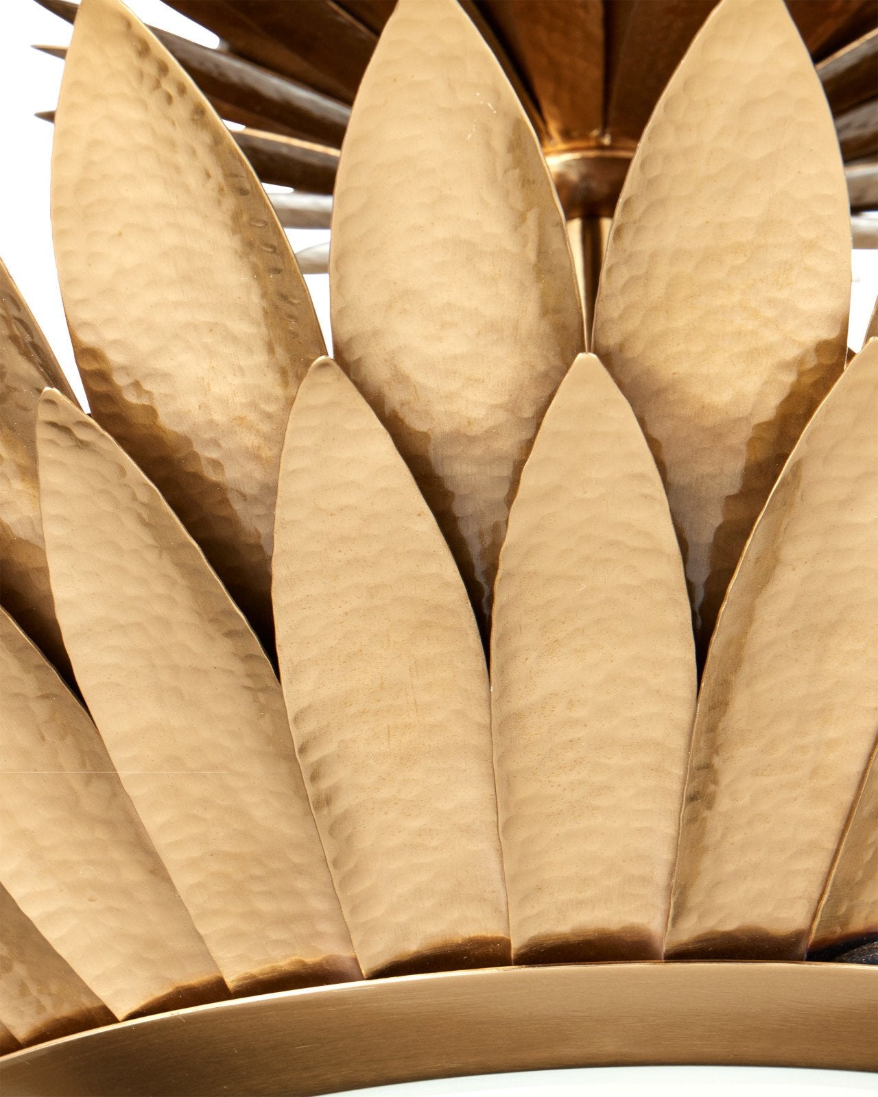 Currey & Company Plumage 30" Brass Convertible Semi Flush Mount