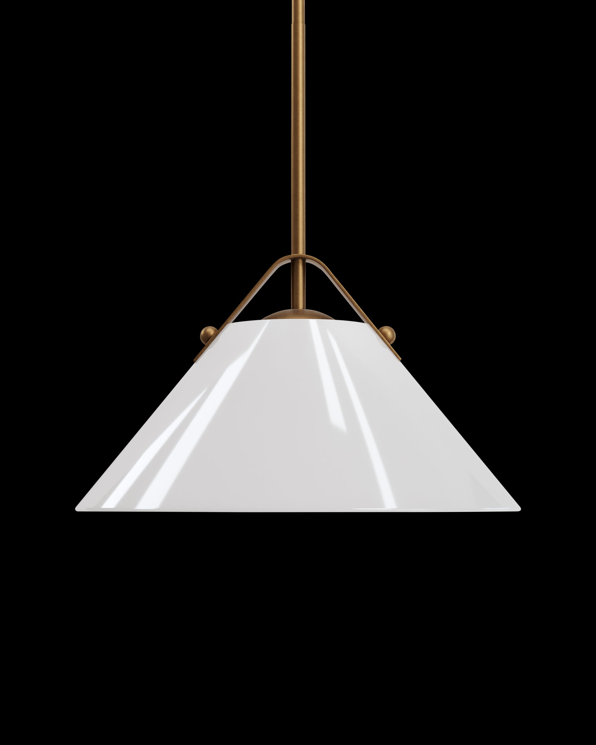Currey & Company Bronwen Brass Pendant