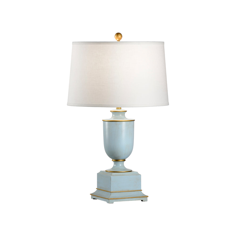 Wildwood Old Washed Urn Lamp Blue
