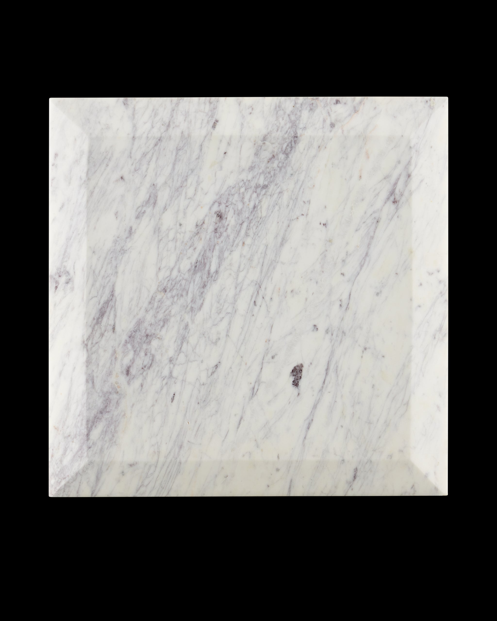 Currey & Company Oblique Marble Side Table