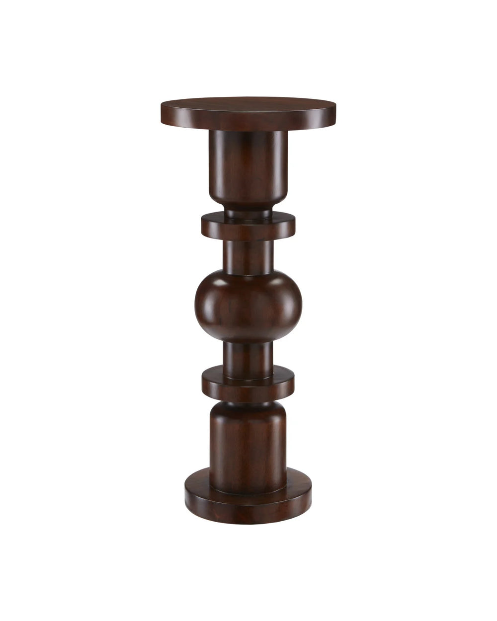 Currey and Company - Sasha Walnut Drinks Table