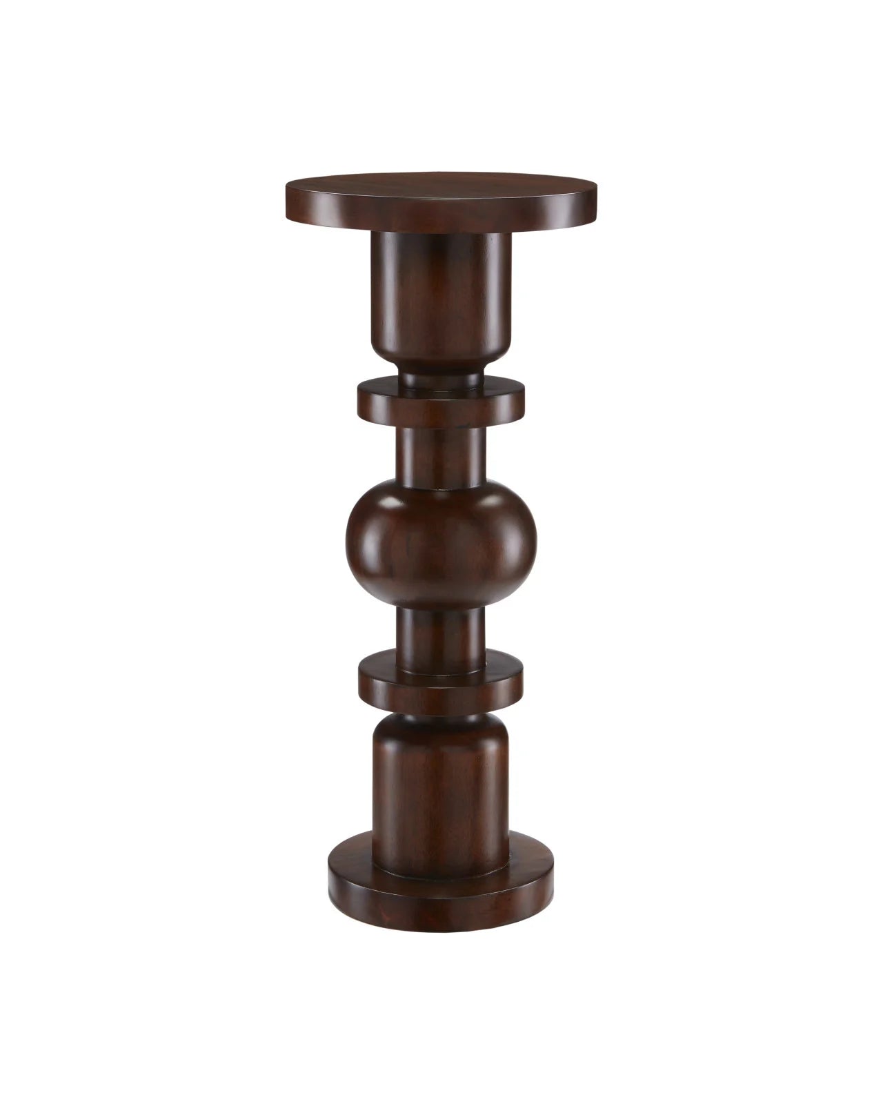 Currey and Company - Sasha Walnut Drinks Table