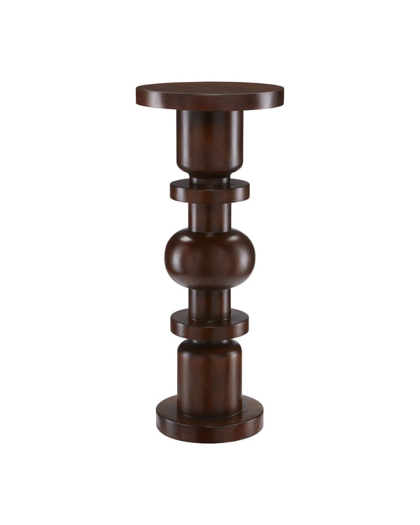 Currey and Company - Sasha Walnut Drinks Table