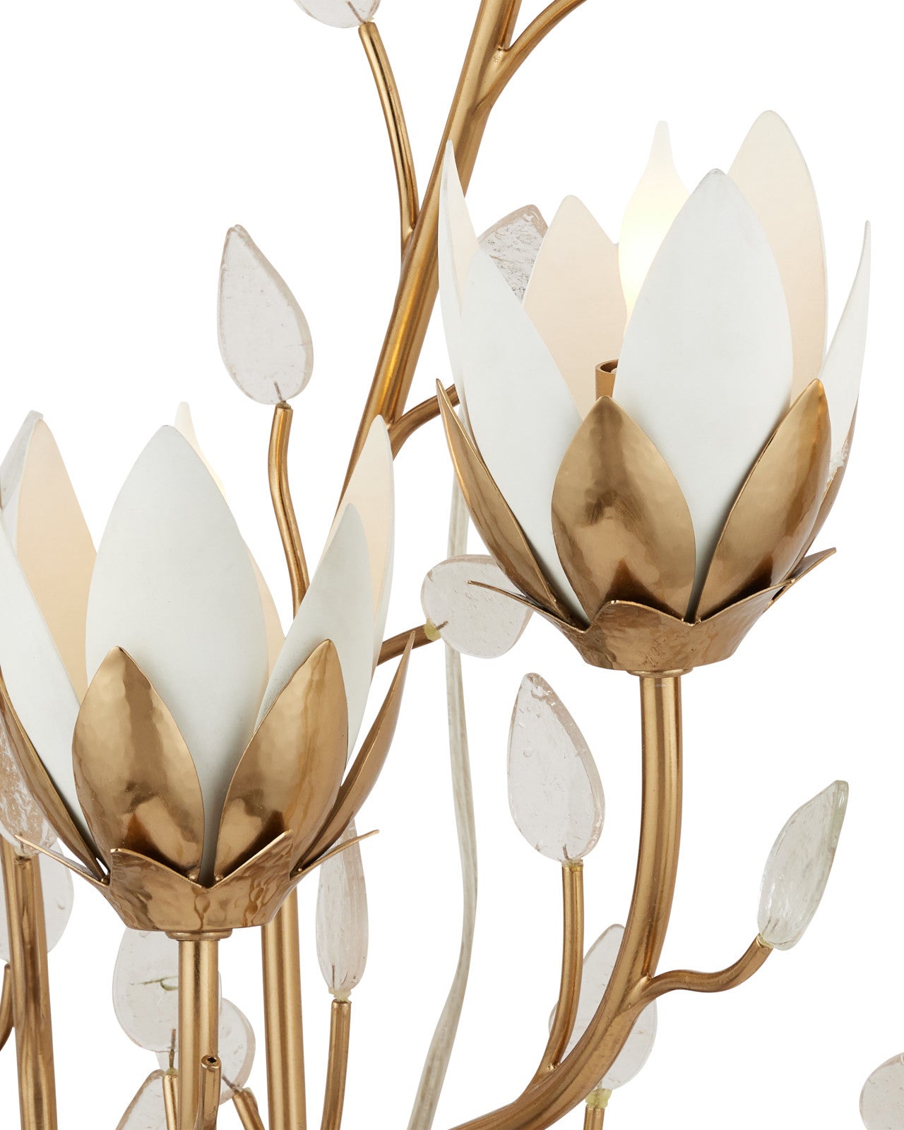 Currey & Company Star Magnolia Gold 10 Light Wall Sconce