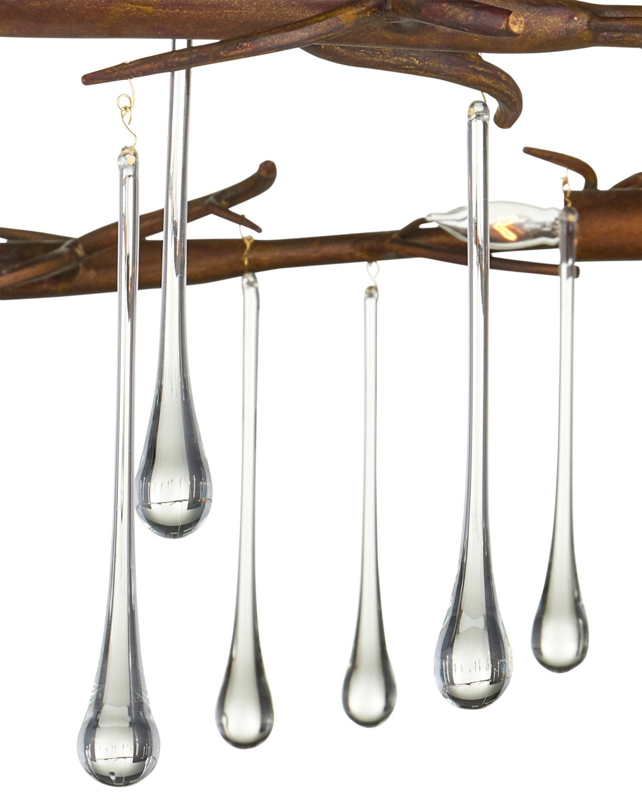 Currey & Company Morning Grove 48" Rhine Gold 10 Light Chandelier