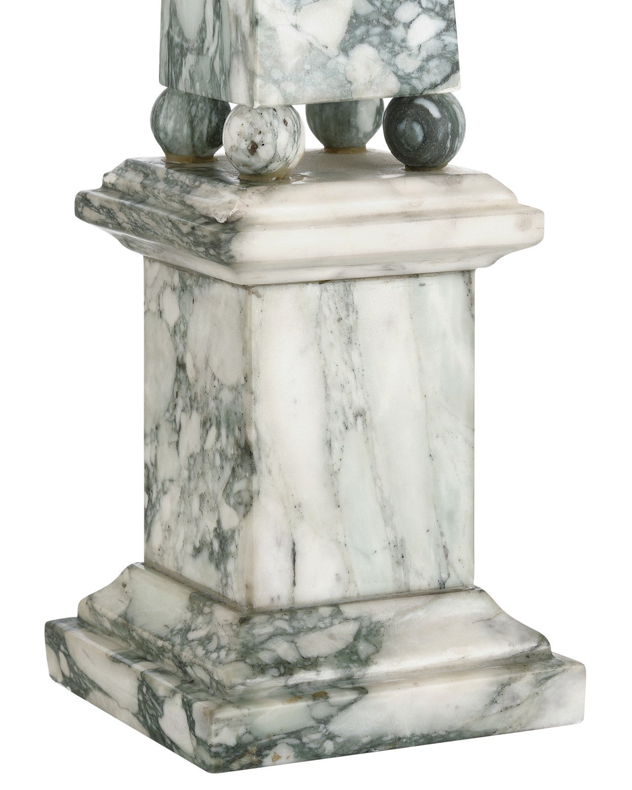 Currey & Company 22" Sorority Medium Marble Obelisk