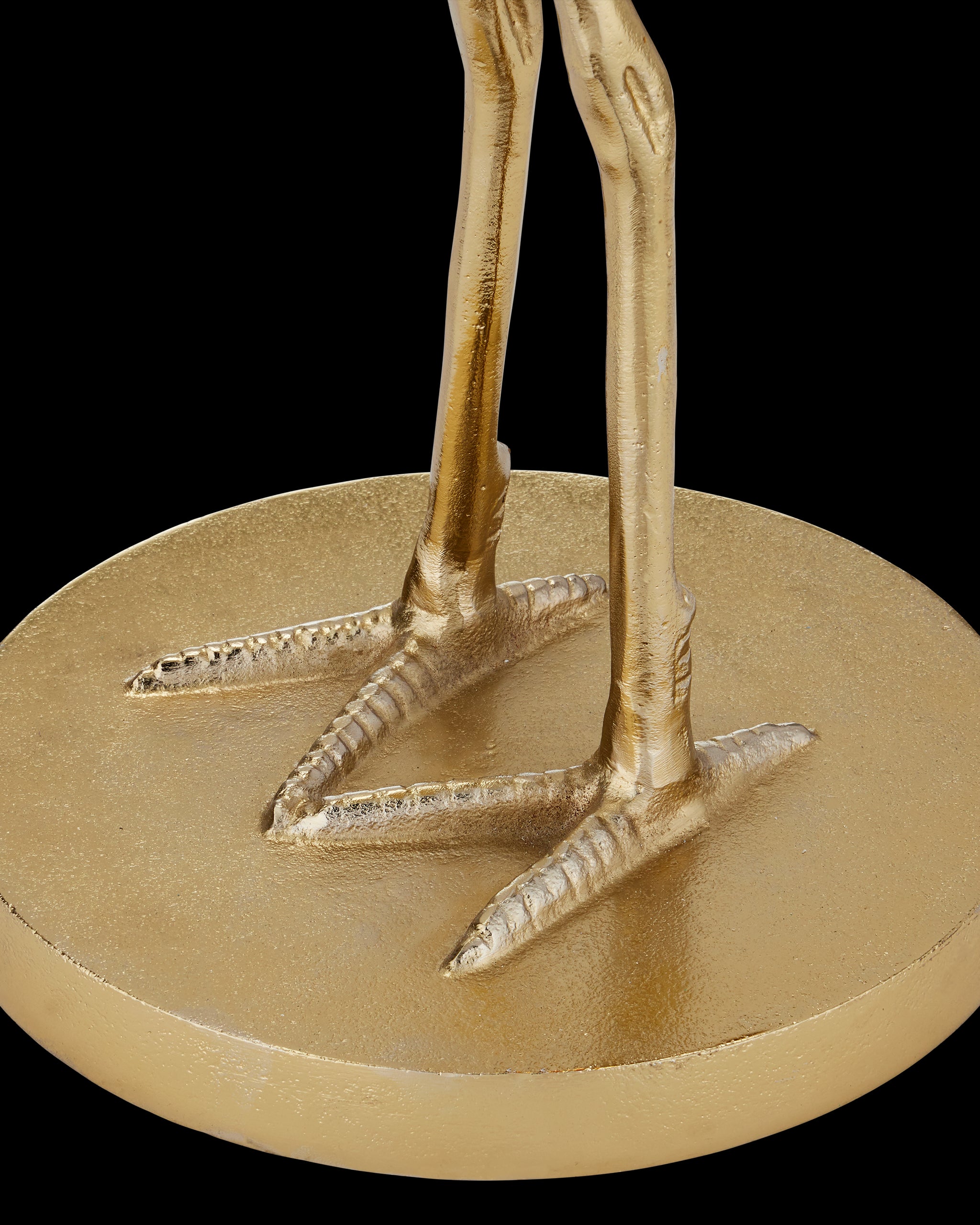 Currey & Company Crane Brass Accent Table