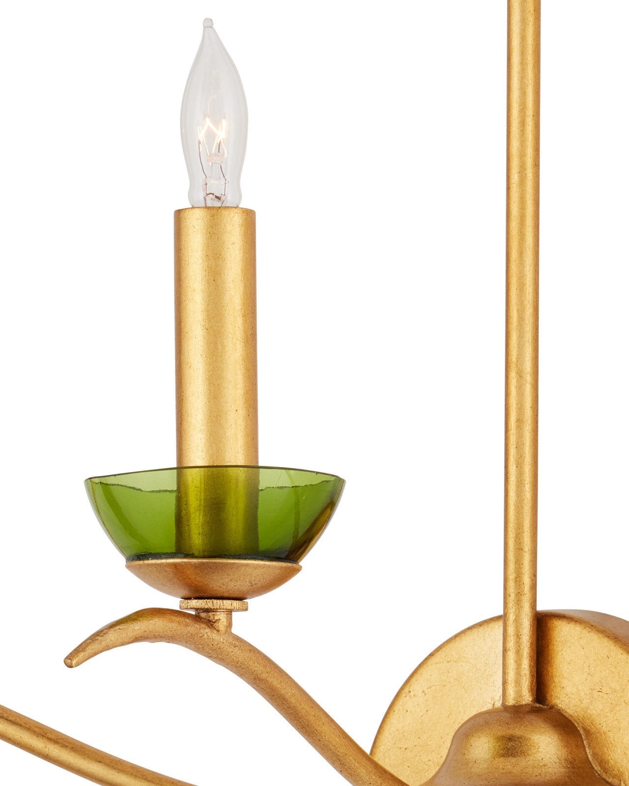 Currey & Company Flannery Gold 3 Light Wall Sconce