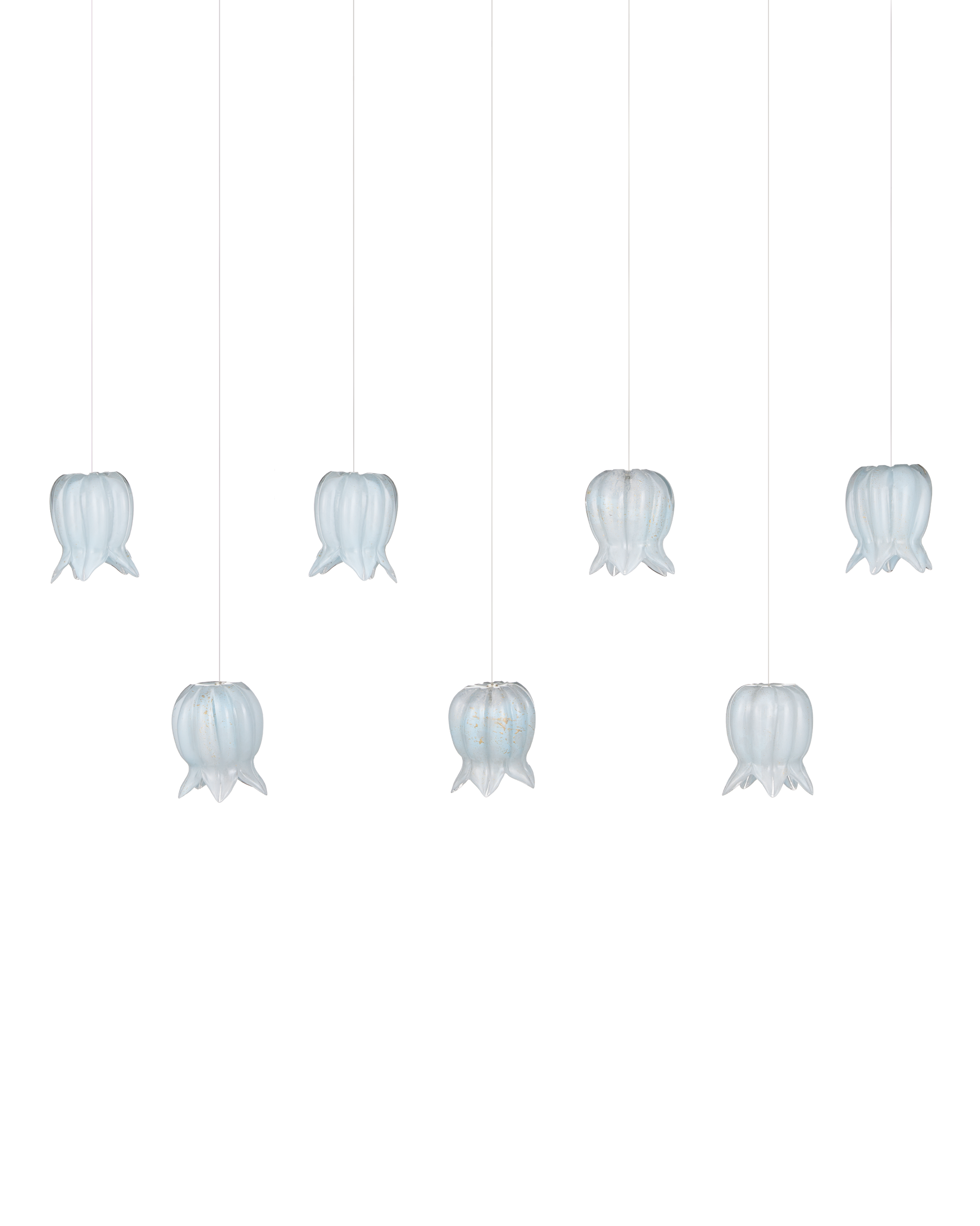 Currey And Company Polpo 7 Light Linear Multi Drop Pendant