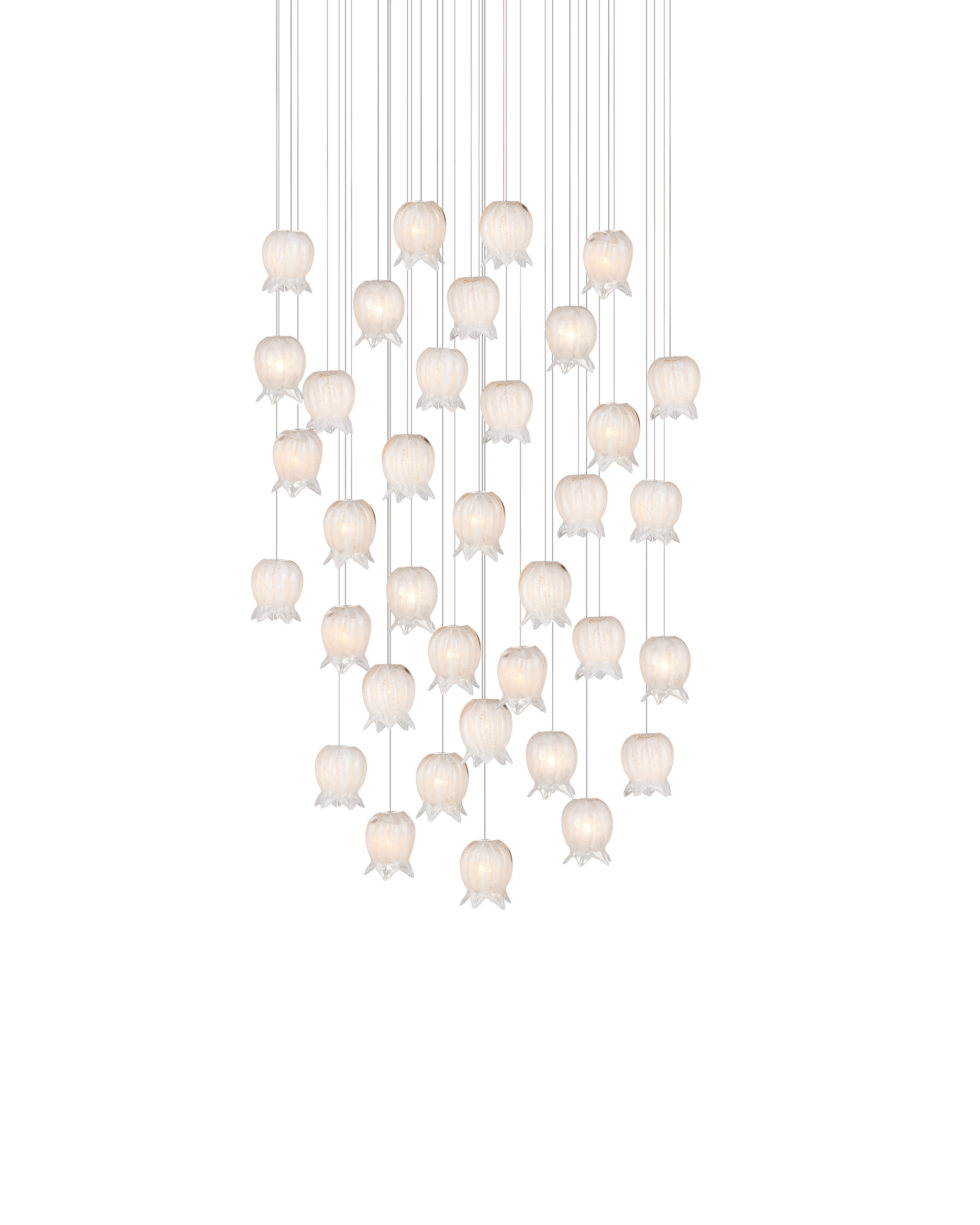 Currey And Company Polpo 36 Light Round Multi Drop Pendant