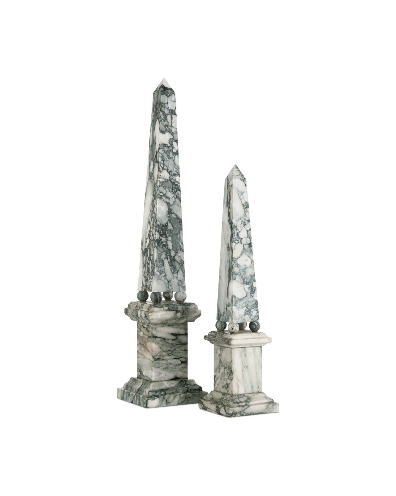 Currey & Company 28.75" Sorority Large Marble Obelisk