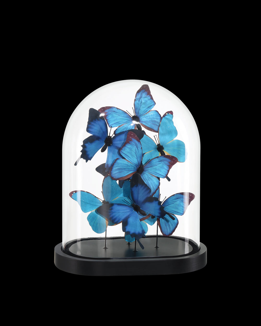 Currey & Company Rue De Bac Blue Medium Butterflies