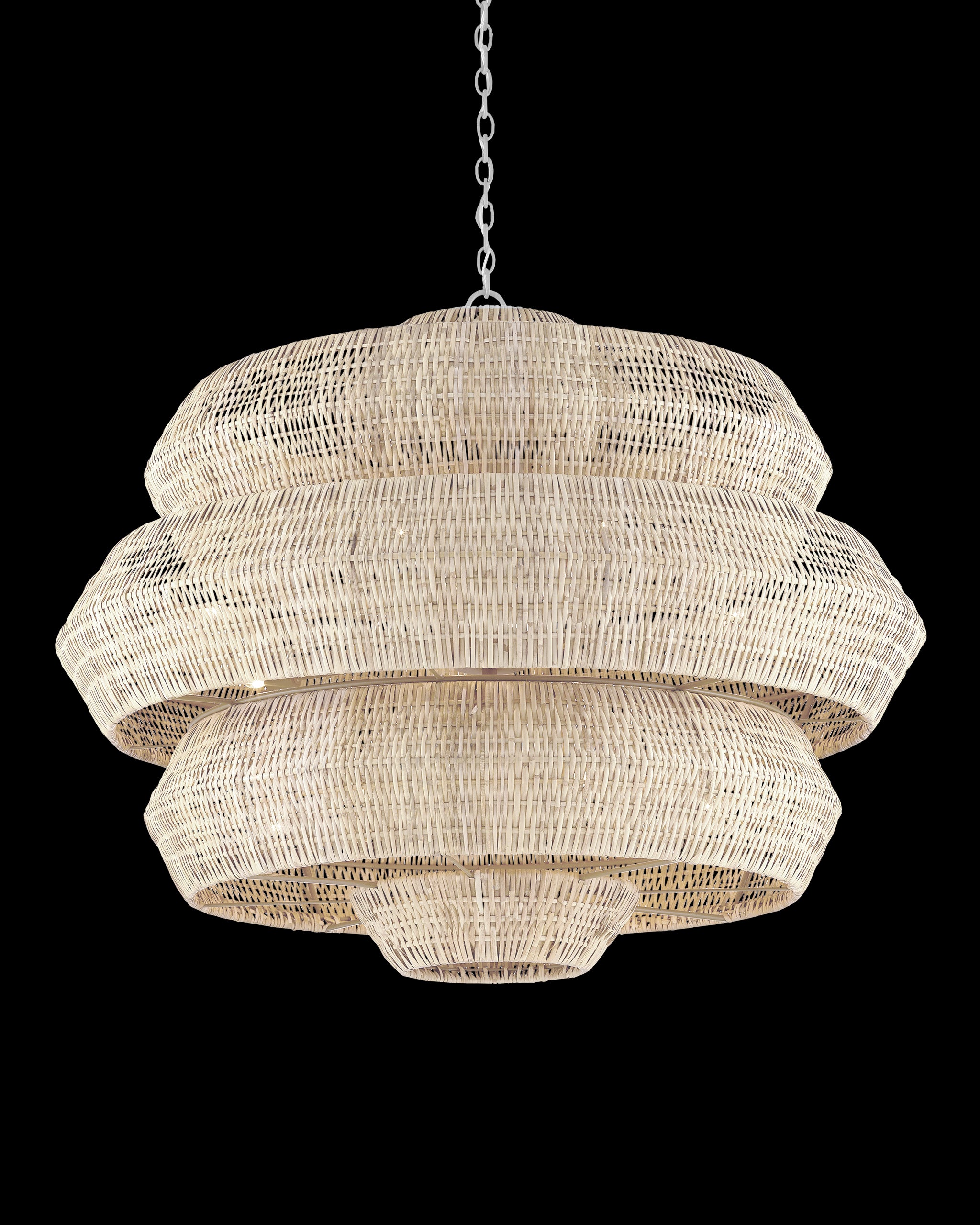 Currey & Company Antibes Grande White Chandelier