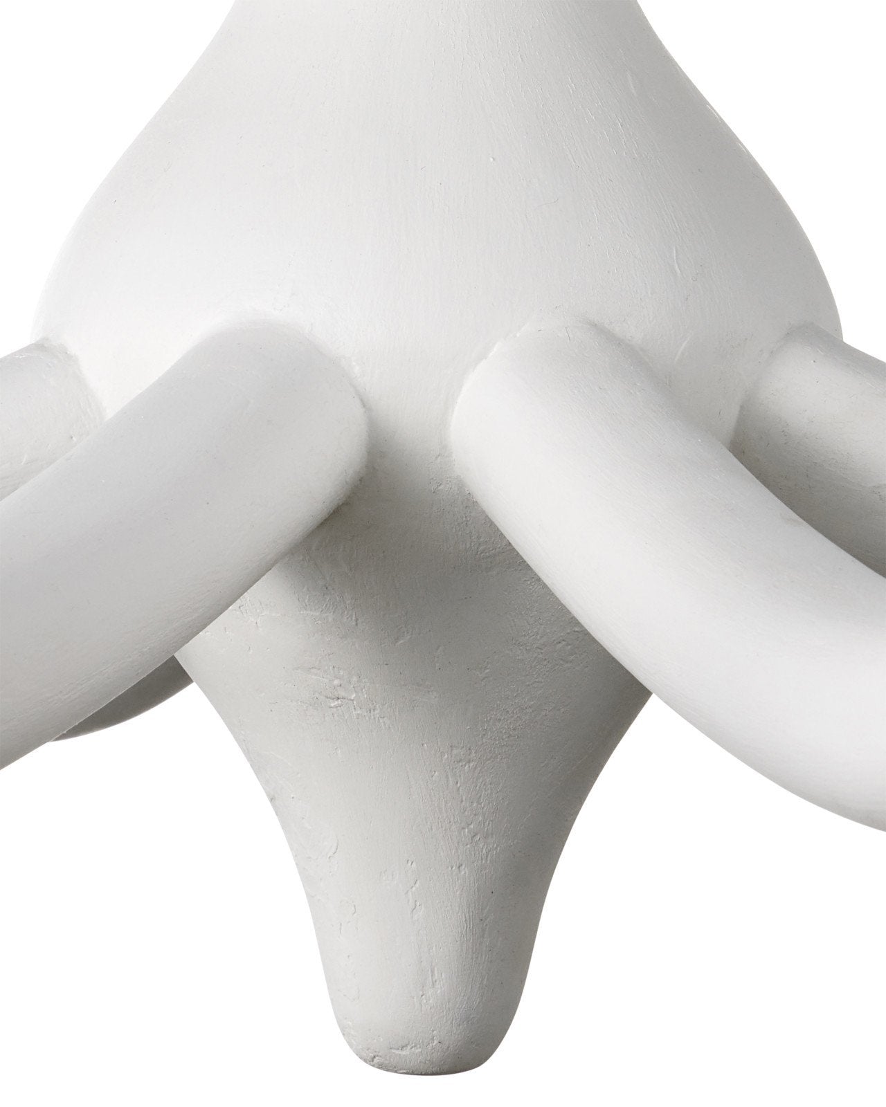 Currey & Company Ludwig 34" Gesso White 8 Light Chandelier