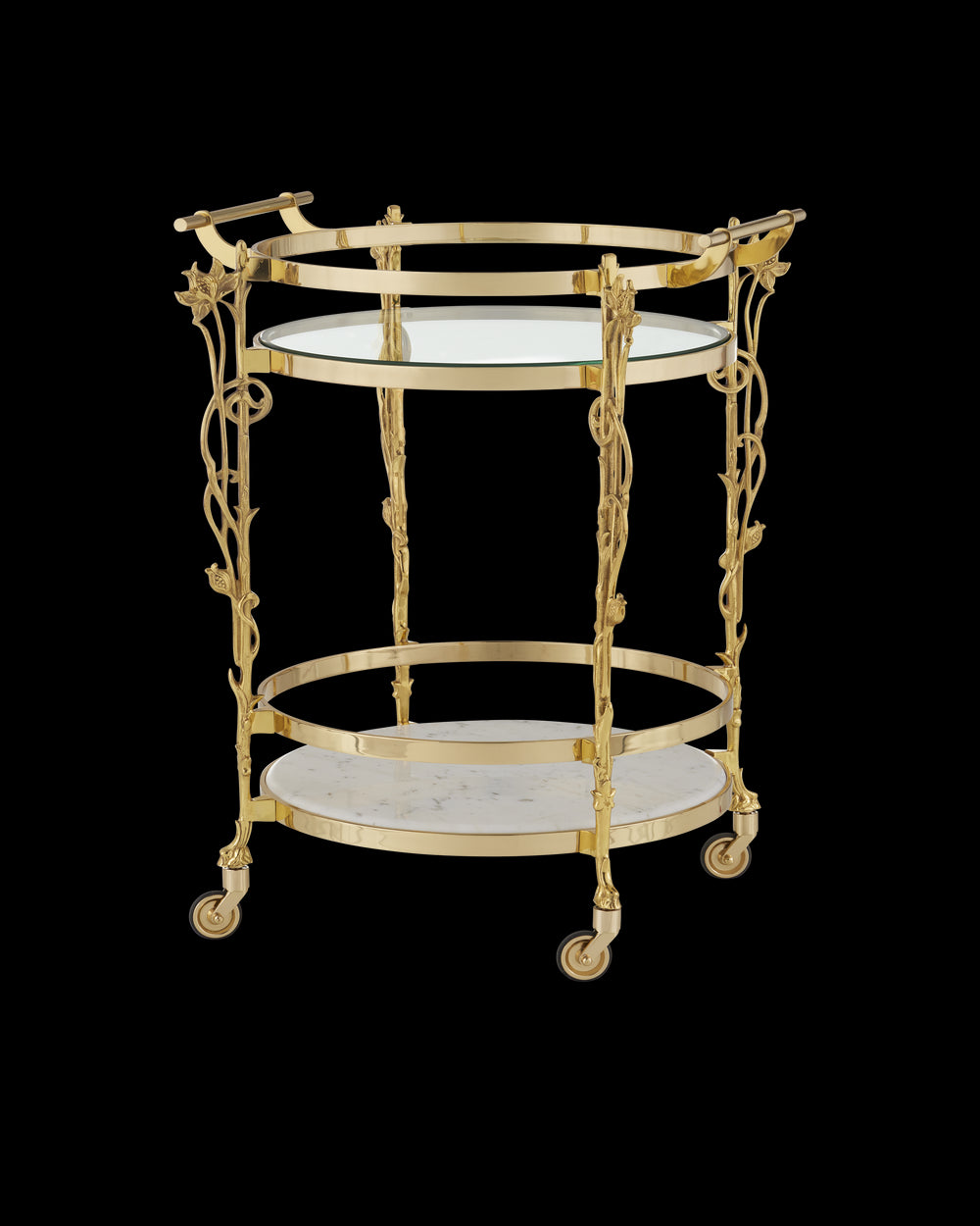 Currey & Company Fiore Bar Cart