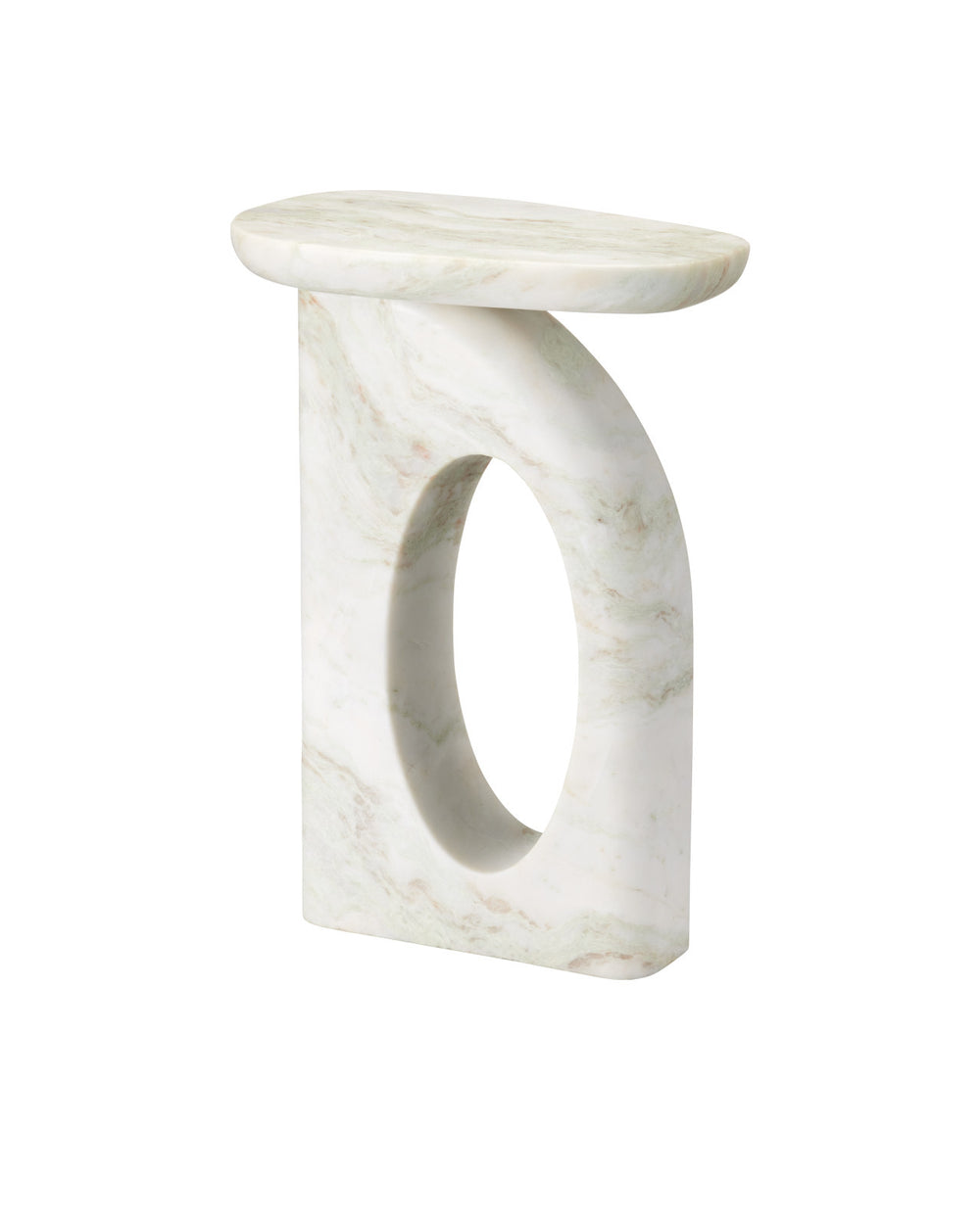 Currey & Company 22" Bilbao Onyx Accent Table