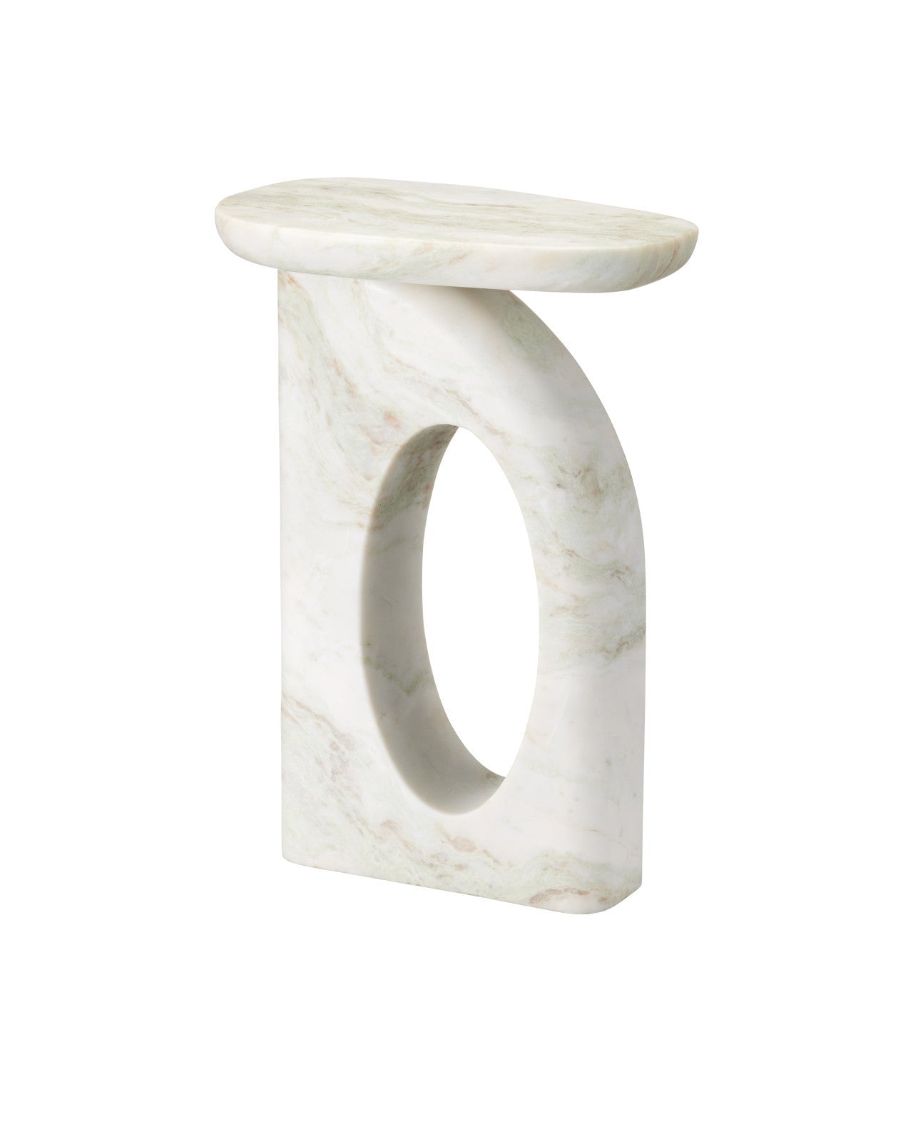 Currey & Company 22" Bilbao Onyx Accent Table